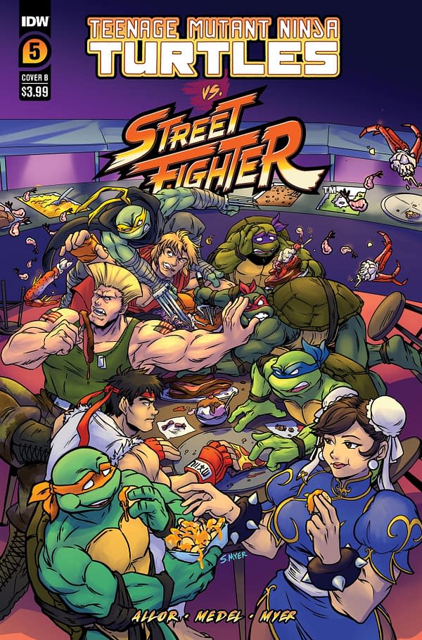 Cover image for Teenage Mutant Ninja Turtles Vs. Street Fighter #5 Variant B (Myer)