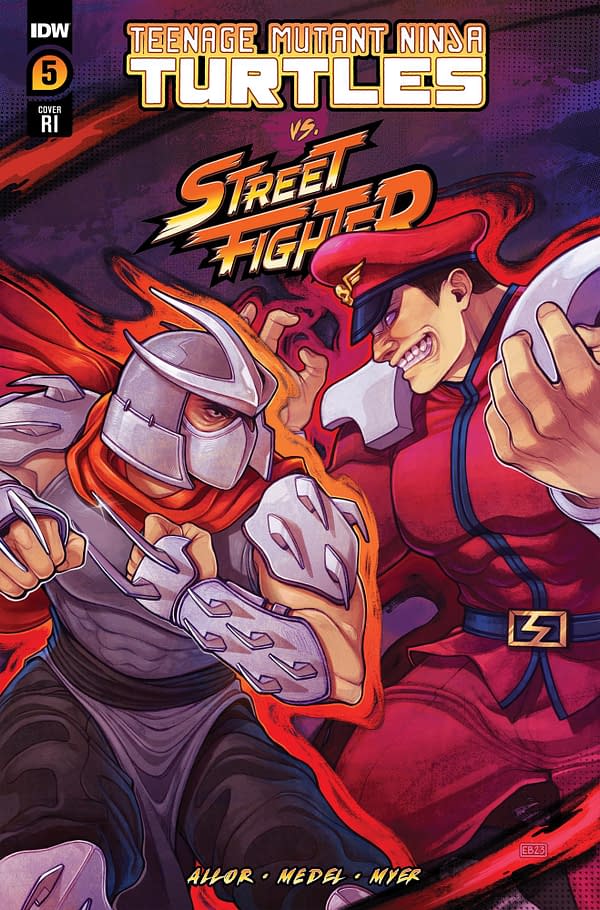 Cover image for Teenage Mutant Ninja Turtles Vs. Street Fighter #5 Variant RI (50) (Beals)