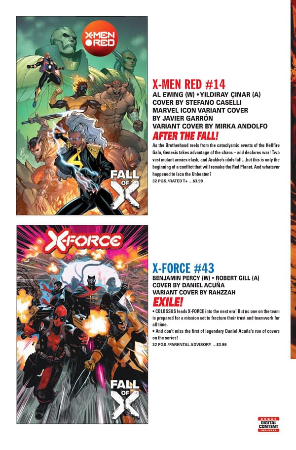 Full Marvel Comics August 2023 Solicits & Solicitations