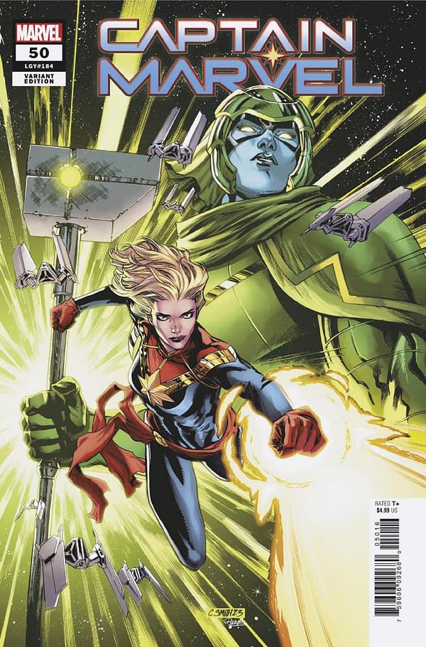 Cover image for CAPTAIN MARVEL 50 CORY SMITH VARIANT