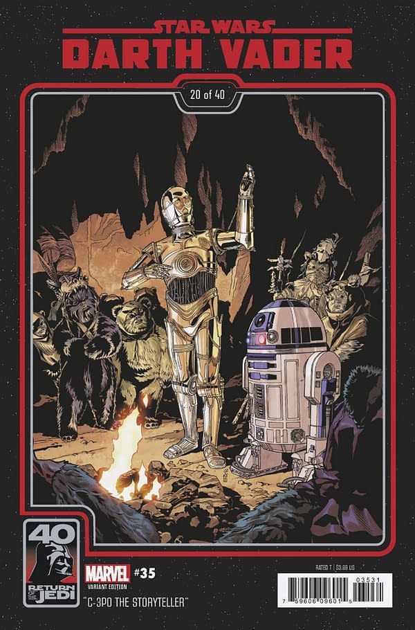 Cover image for STAR WARS: DARTH VADER 35 CHRIS SPROUSE RETURN OF THE JEDI 40TH ANNIVERSARY VARIANT