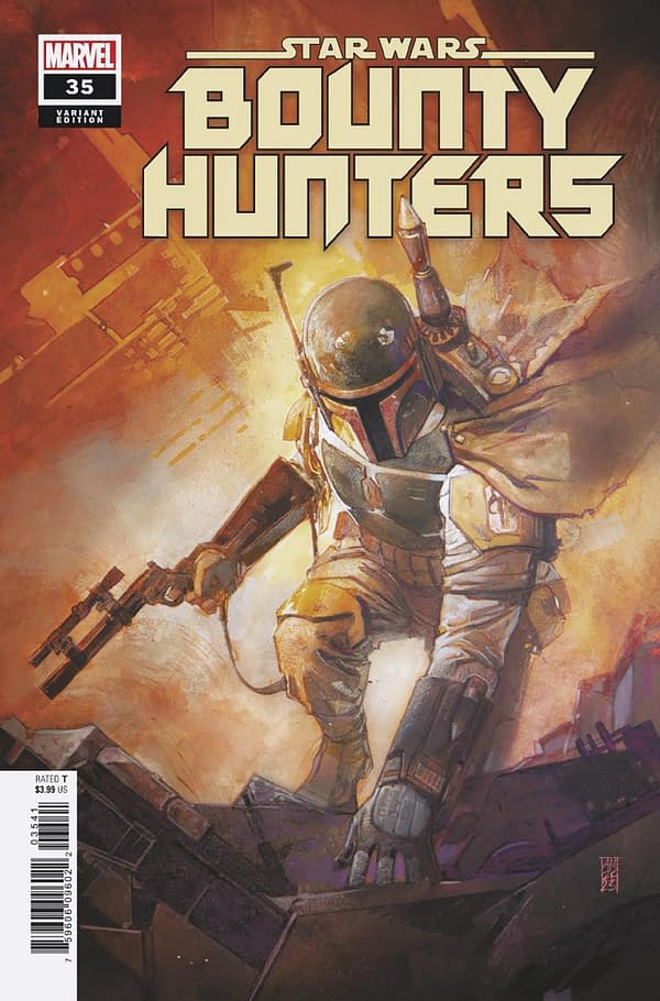 Cover image for STAR WARS: BOUNTY HUNTERS 35 ALEX MALEEV BOBA FETT VARIANT