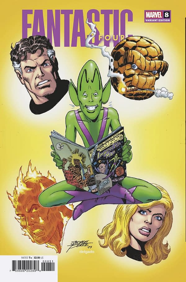Cover image for FANTASTIC FOUR 8 GEORGE PEREZ VARIANT