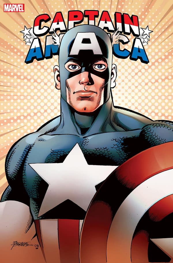 Cover image for CAPTAIN AMERICA 750 GEORGE PEREZ VARIANT