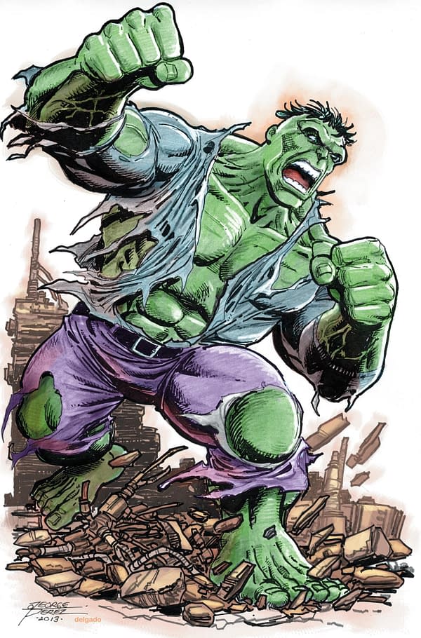 Cover image for INCREDIBLE HULK 1 GEORGE PEREZ VIRGIN VARIANT
