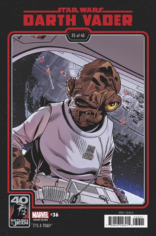 Cover image for STAR WARS: DARTH VADER 36 CHRIS SPROUSE RETURN OF THE JEDI 40TH ANNIVERSARY VARIANT