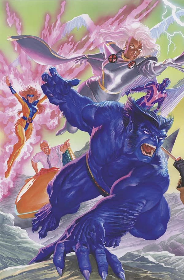 Cover image for X-MEN 25 ALEX ROSS CONNECTING X-MEN VARIANT PART B [FALL]