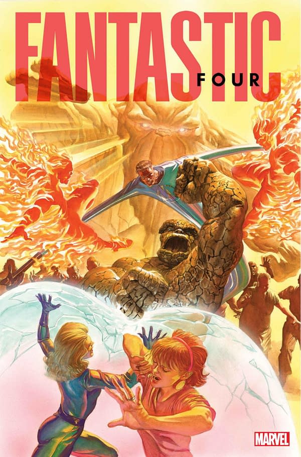 Cover image for FANTASTIC FOUR #9 ALEX ROSS COVER