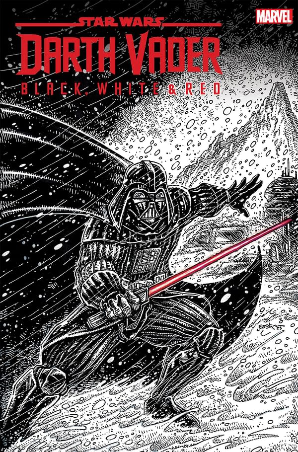 Cover image for STAR WARS: DARTH VADER - BLACK, WHITE & RED 4 KEVIN EASTMAN VARIANT