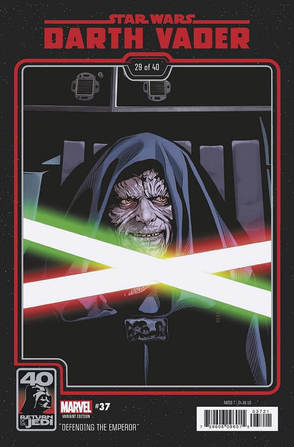 Cover image for STAR WARS: DARTH VADER 37 CHRIS SPROUSE RETURN OF THE JEDI 40TH ANNIVERSARY VARIANT [DD]