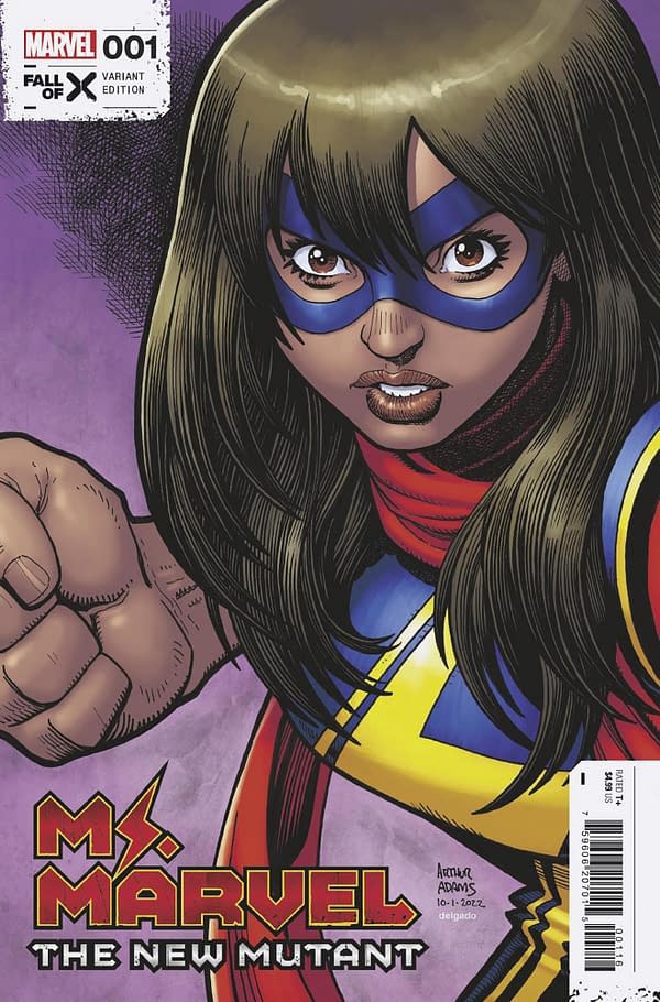 Cover image for MS. MARVEL: THE NEW MUTANT 1 ARTHUR ADAMS VARIANT