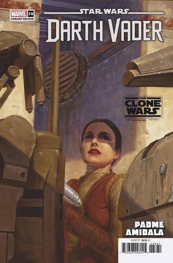 Cover image for STAR WARS: DARTH VADER 38 E.M. GIST PADME STAR WARS: CLONE WARS 15TH ANNIVERSARY VARIANT [DD]