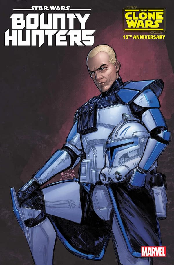 Cover image for STAR WARS: BOUNTY HUNTERS 39 NABETSE ZITRO REX STAR WARS: CLONE WARS 15TH ANNIVE RSARY VARIANT [DD]