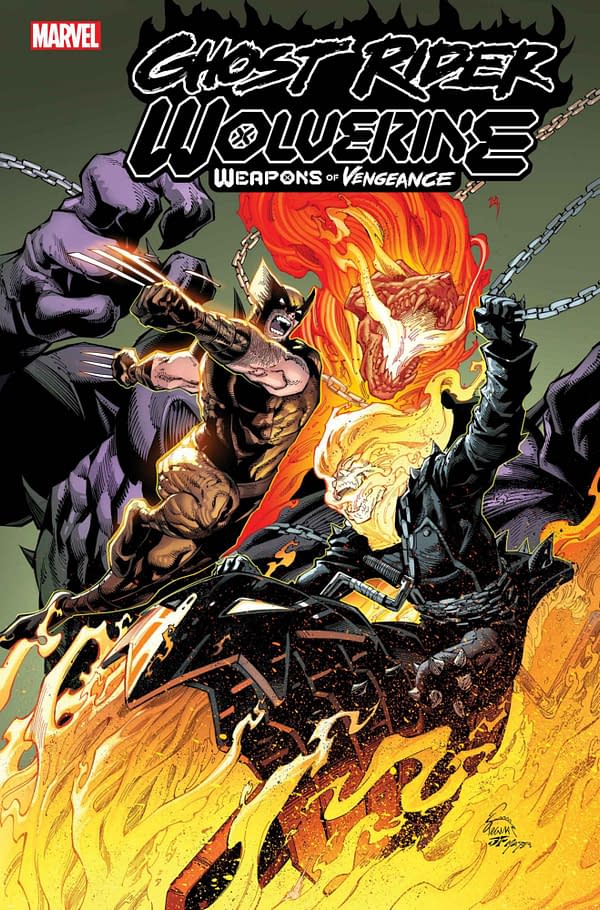 Cover image for GHOST RIDER/WOLVERINE: WEAPONS OF VENGEANCE OMEGA #1 RYAN STEGMAN COVER