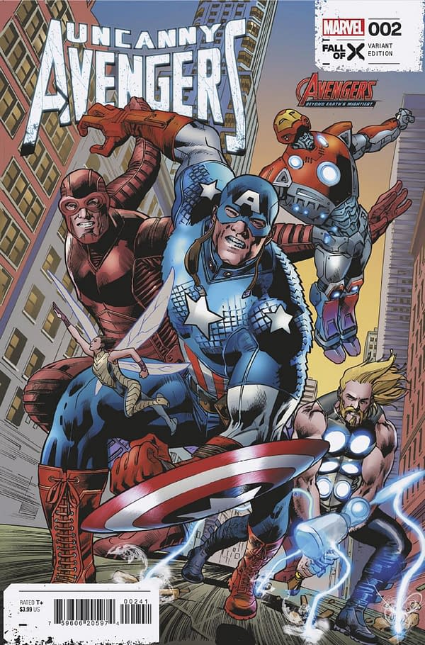 Cover image for UNCANNY AVENGERS 2 BRYAN HITCH AVENGERS 60TH VARIANT [FALL]