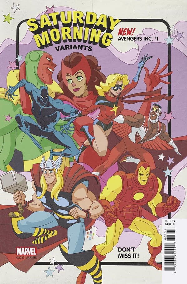 Cover image for AVENGERS INC. 1 SEAN GALLOWAY SATURDAY MORNING VARIANT