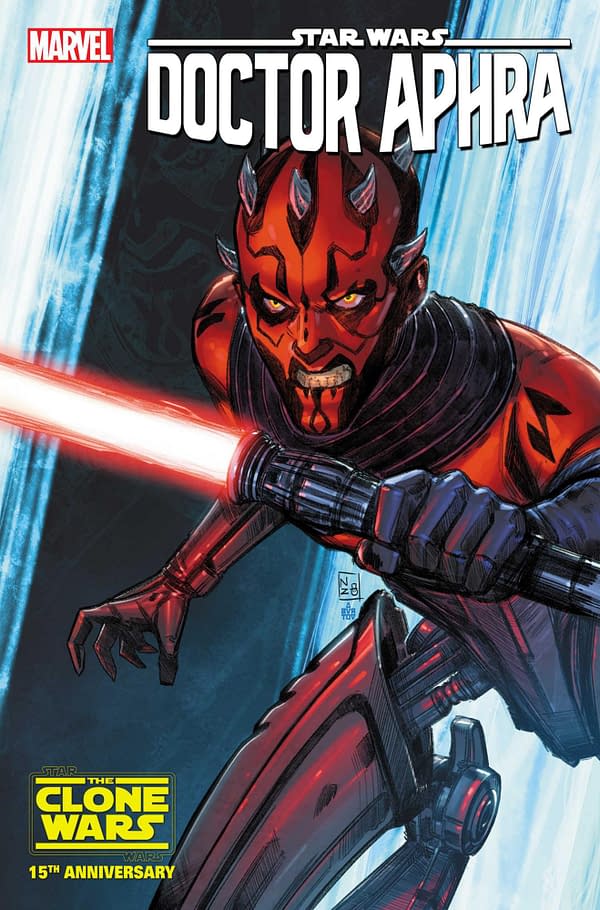 Cover image for STAR WARS: DOCTOR APHRA 37 NABETSE ZITRO DARTH MAUL STAR WARS: CLONE WARS 15TH ANNIVERSARY VARIANT [DD]