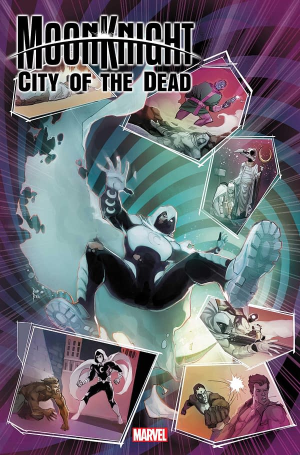Cover image for MOON KNIGHT: CITY OF THE DEAD #4 ROD REIS COVER