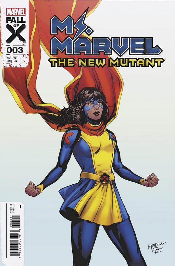 Cover image for MS. MARVEL: THE NEW MUTANT 3 EMA LUPACCHINO HOMAGE VARIANT