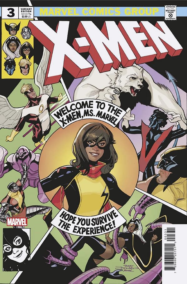 Cover image for MS. MARVEL: THE NEW MUTANT 3 TERRY DODSON TEAM HOMAGE VARIANT