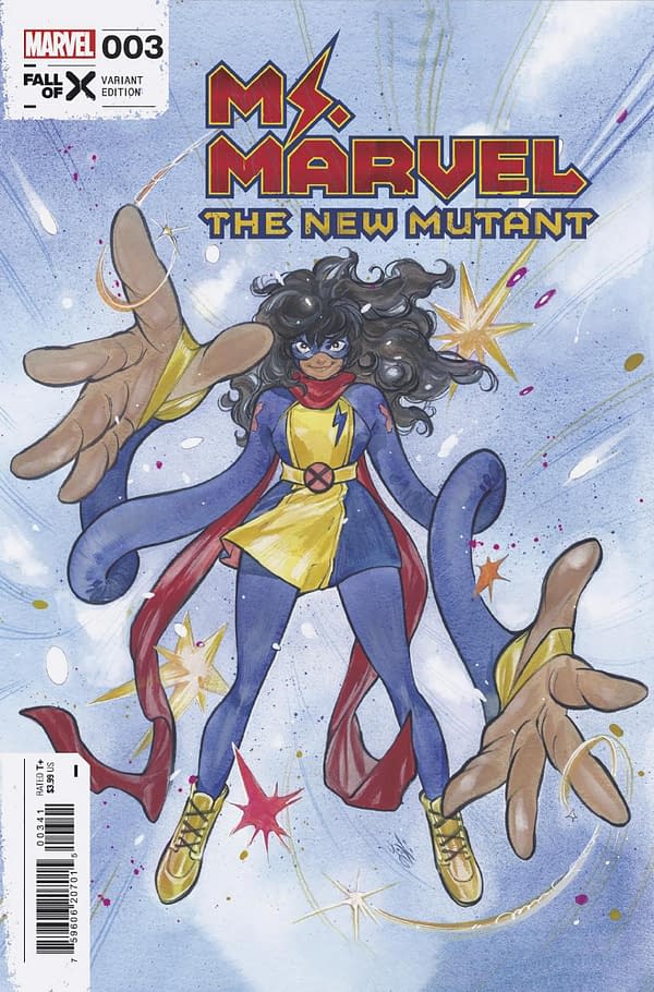 Cover image for MS. MARVEL: THE NEW MUTANT 3 PEACH MOMOKO VARIANT