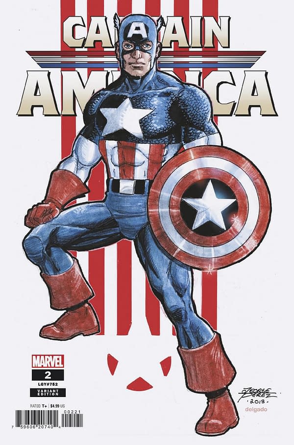 Cover image for CAPTAIN AMERICA 2 GEORGE PEREZ VARIANT