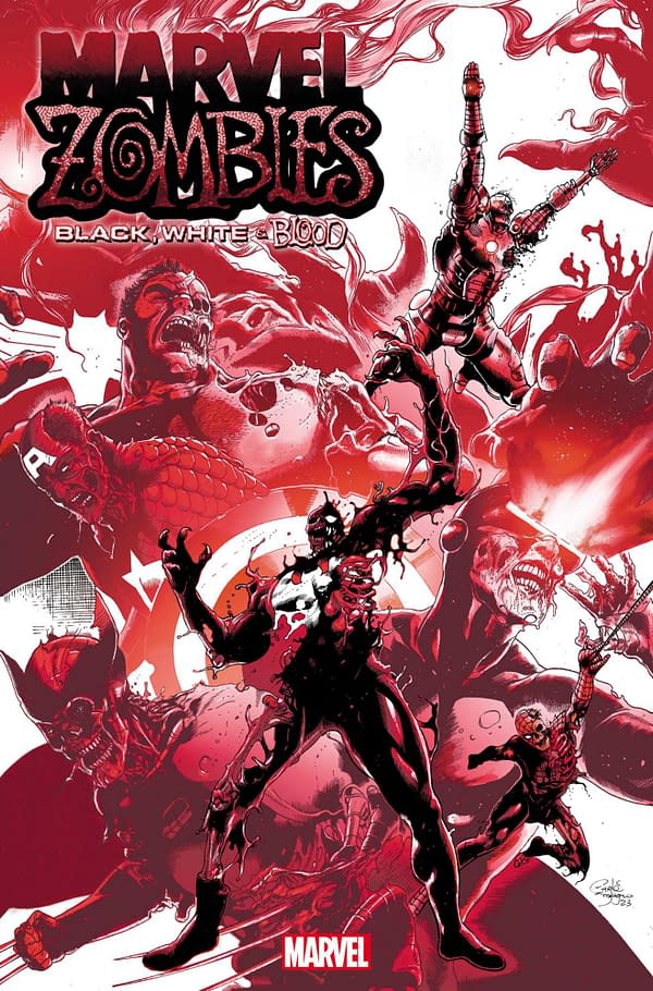 Cover image for MARVEL ZOMBIES: BLACK, WHITE & BLOOD 1 CARLOS MAGNO HOMAGE VARIANT