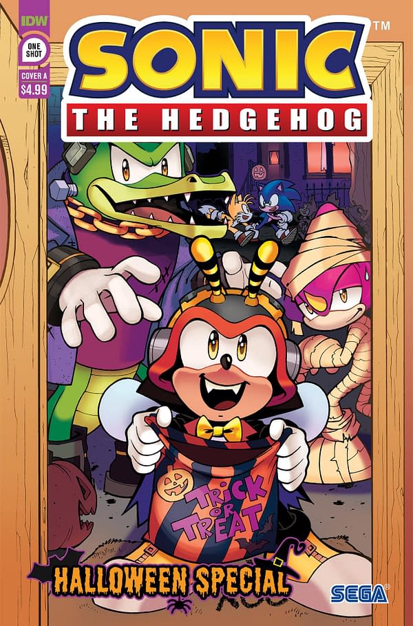 Cover image for SONIC THE HEDGEHOG HALLOWEEN SPECIAL JACK LAWRENCE COVER
