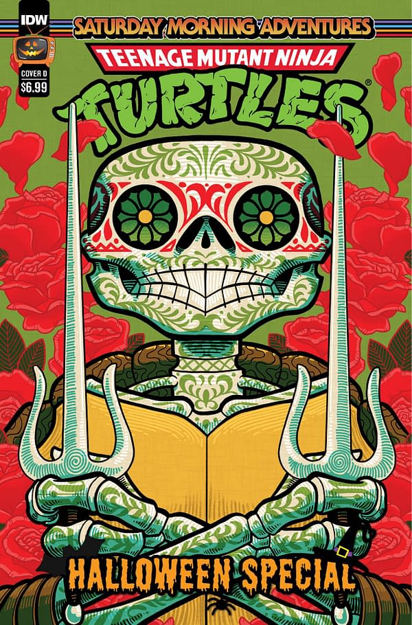 Cover image for Teenage Mutant Ninja Turtles: Saturday Morning Adventures--Halloween Special Variant D (Día de los Muertos)