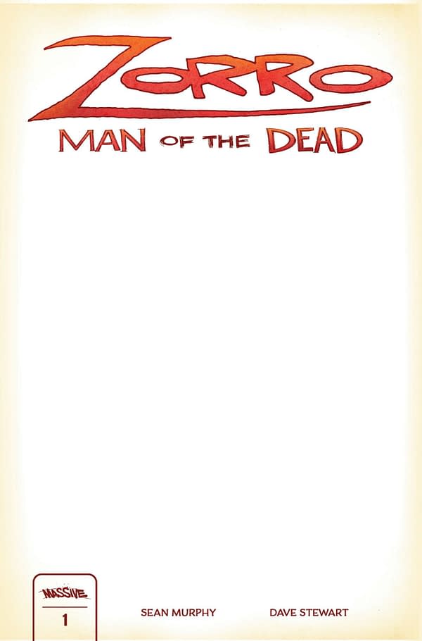 Cover image for ZORRO MAN OF THE DEAD #1 (OF 4) CVR I BLANK SKETCH LTD 2000
