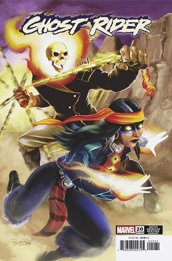 Cover image for GHOST RIDER 20 ROY BONEY HERITAGE VARIANT
