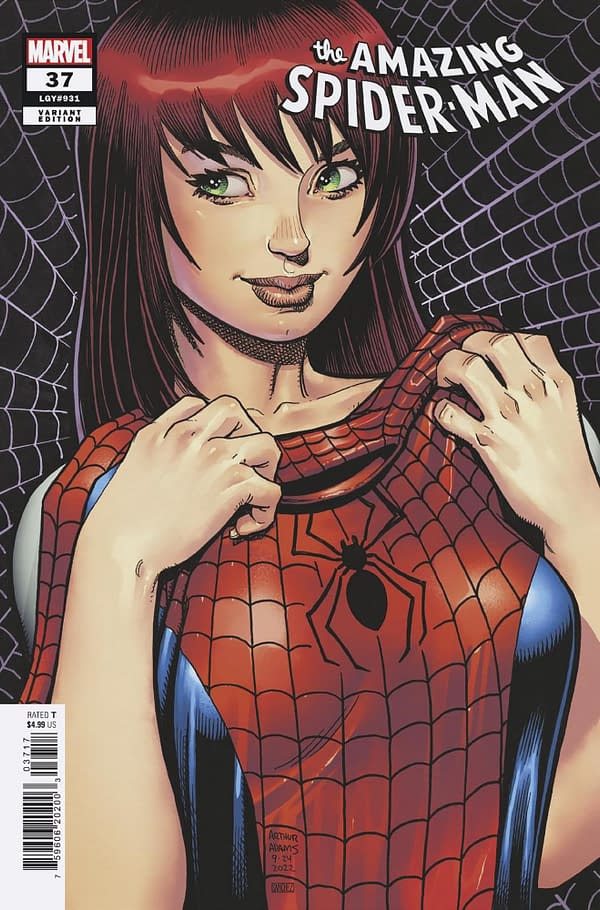 Cover image for AMAZING SPIDER-MAN 37 ARTHUR ADAMS VARIANT [GW]