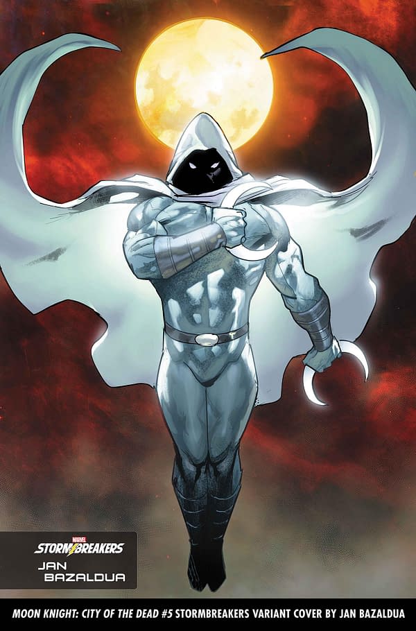 Cover image for MOON KNIGHT: CITY OF THE DEAD 5 JAN BAZALDUA STORMBREAKERS VARIANT