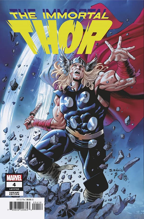 Cover image for IMMORTAL THOR 4 SERGIO DAVILA VARIANT