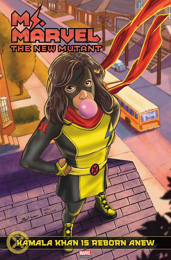 Cover image for MS. MARVEL: THE NEW MUTANT 4 BENJAMIN SU HOMAGE VARIANT