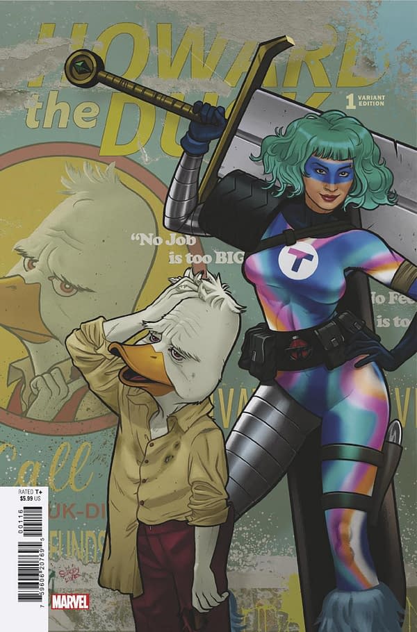 Cover image for HOWARD THE DUCK 1 JOE QUINONES VARIANT