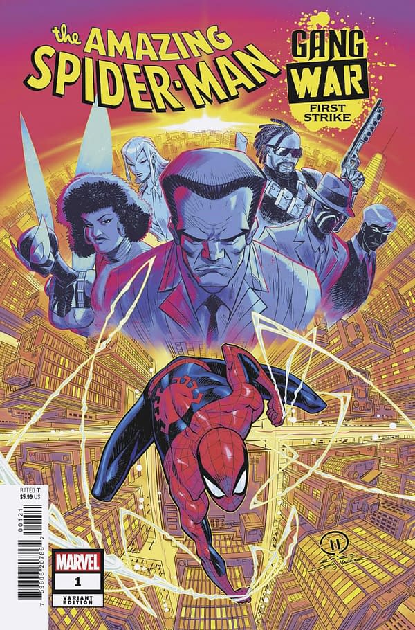 Cover image for AMAZING SPIDER-MAN: GANG WAR FIRST STRIKE 1 JOEY VAZQUEZ VARIANT [GW]