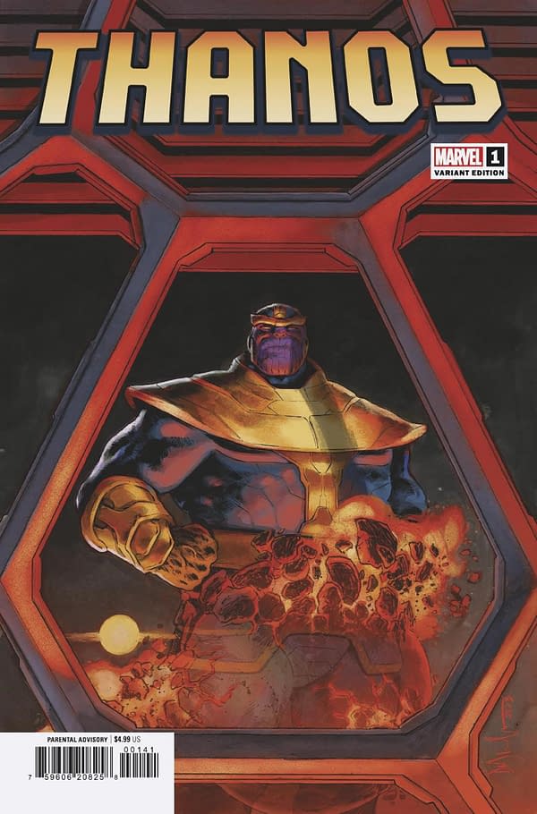 Cover image for THANOS 1 DAVE WACHTER WINDOWSHADES VARIANT