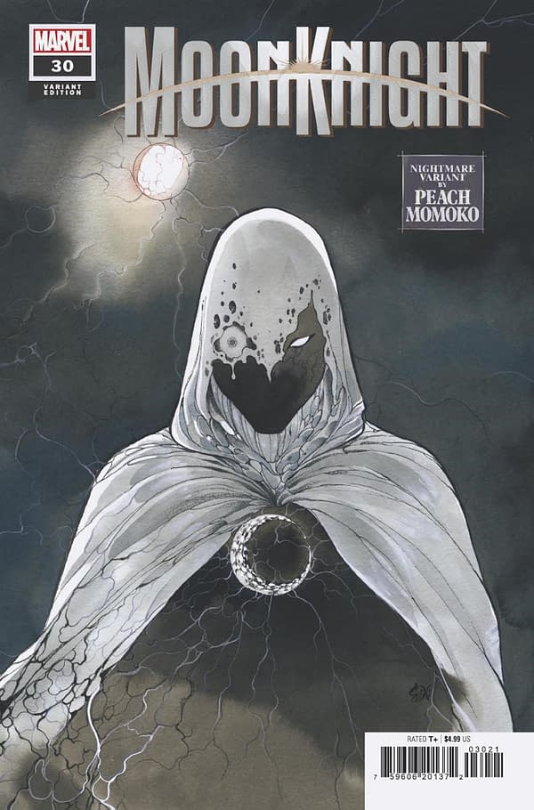 Cover image for MOON KNIGHT 30 PEACH MOMOKO NIGHTMARE VARIANT