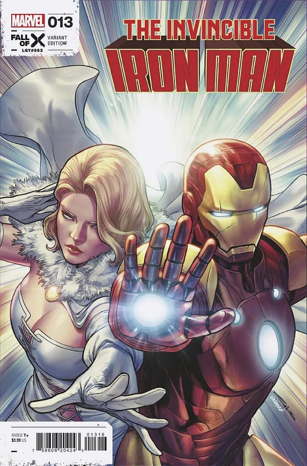 Cover image for INVINCIBLE IRON MAN 13 EMILIO LAISO VARIANT