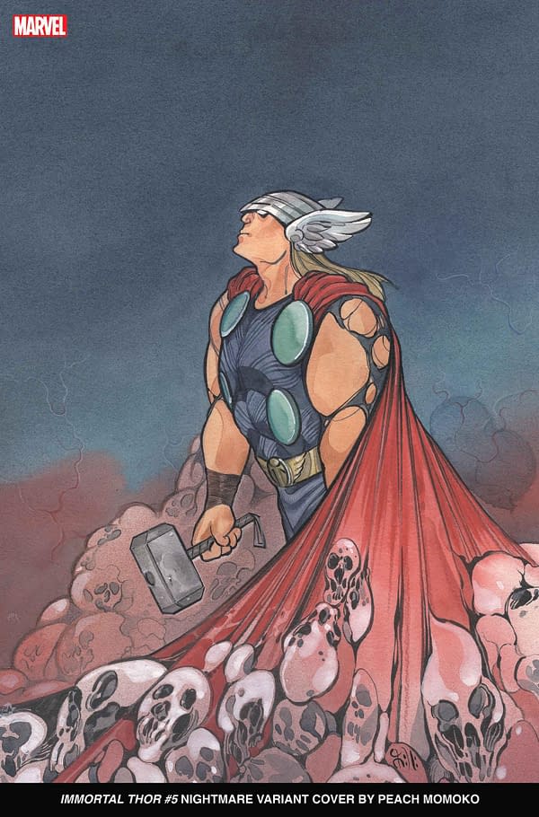 Cover image for IMMORTAL THOR 5 PEACH MOMOKO NIGHTMARE VARIANT
