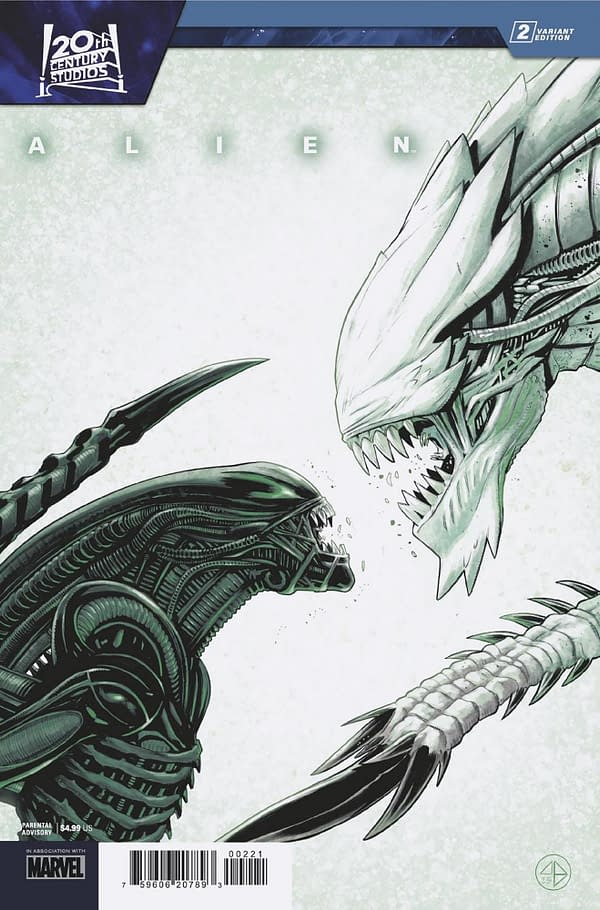 Cover image for ALIEN 2 ANDREA BROCCARDO VARIANT
