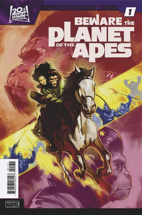 Cover image for BEWARE THE PLANET OF THE APES 1 BEN HARVEY VARIANT