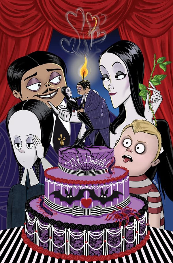 Cover image for The Addams Family: Charlatan's Web #1 Variant RI (10) (Clugston Flores Full Art)