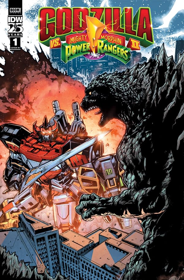 Godzilla Vs Mighty Morphin Power Rangers II From IDW & Boom in March