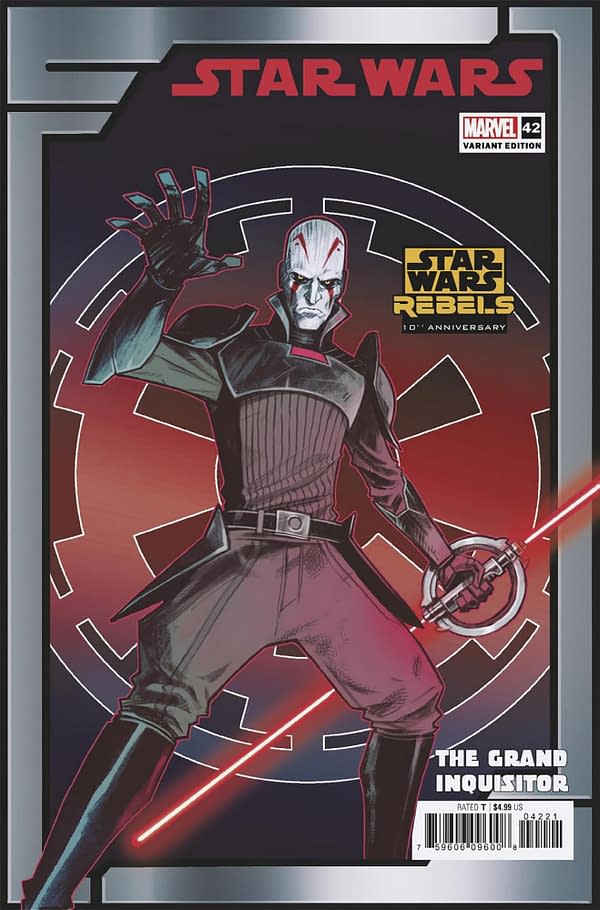Cover image for STAR WARS 42 CASPAR WIJNGAARD THE GRAND INQUISITOR REBELS 10TH ANNIVERSARY VARIA NT