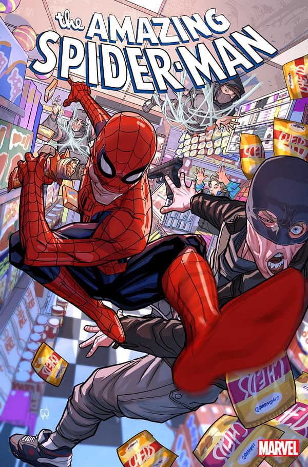 Cover image for AMAZING SPIDER-MAN 41 PETE WOODS VARIANT [GW]