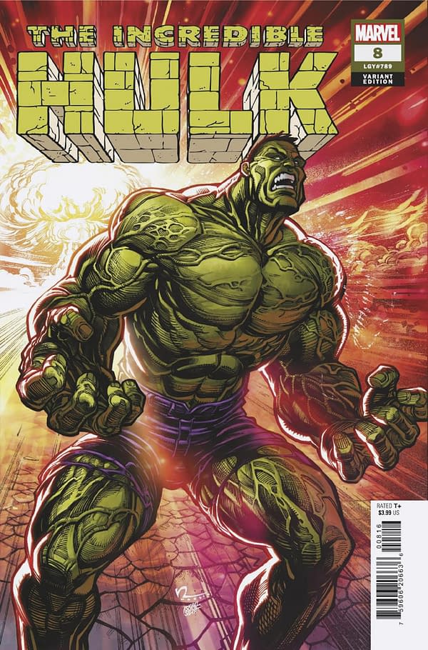 Cover image for INCREDIBLE HULK 8 CHAD HARDIN VARIANT