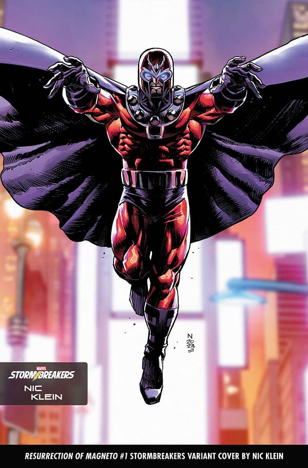 Cover image for RESURRECTION OF MAGNETO 1 NIC KLEIN STORMBREAKERS VARIANT [FHX]