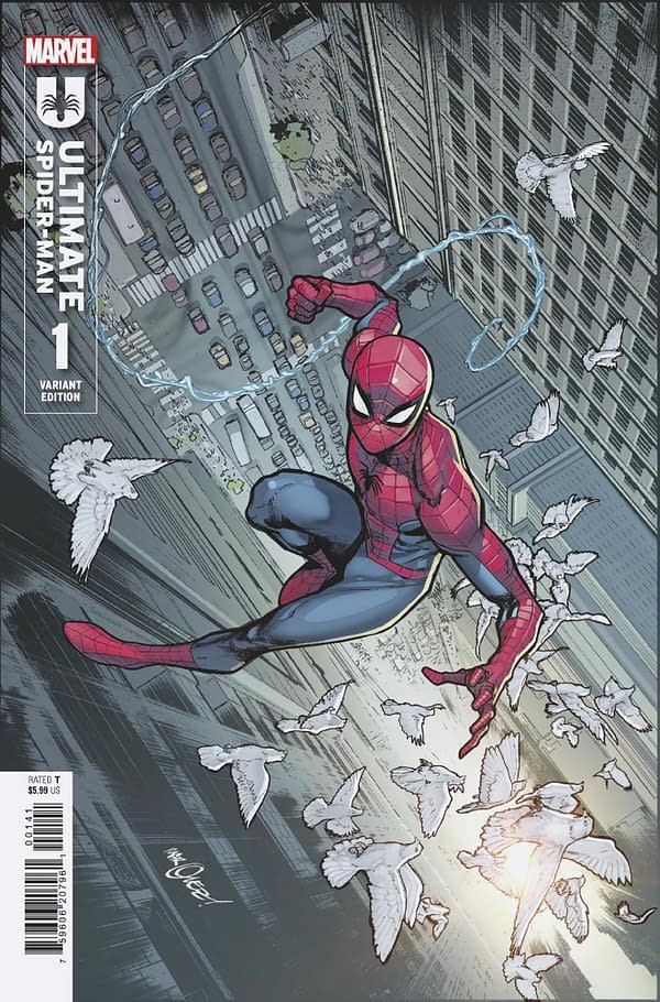 Cover image for ULTIMATE SPIDER-MAN 1 DAVID MARQUEZ VARIANT